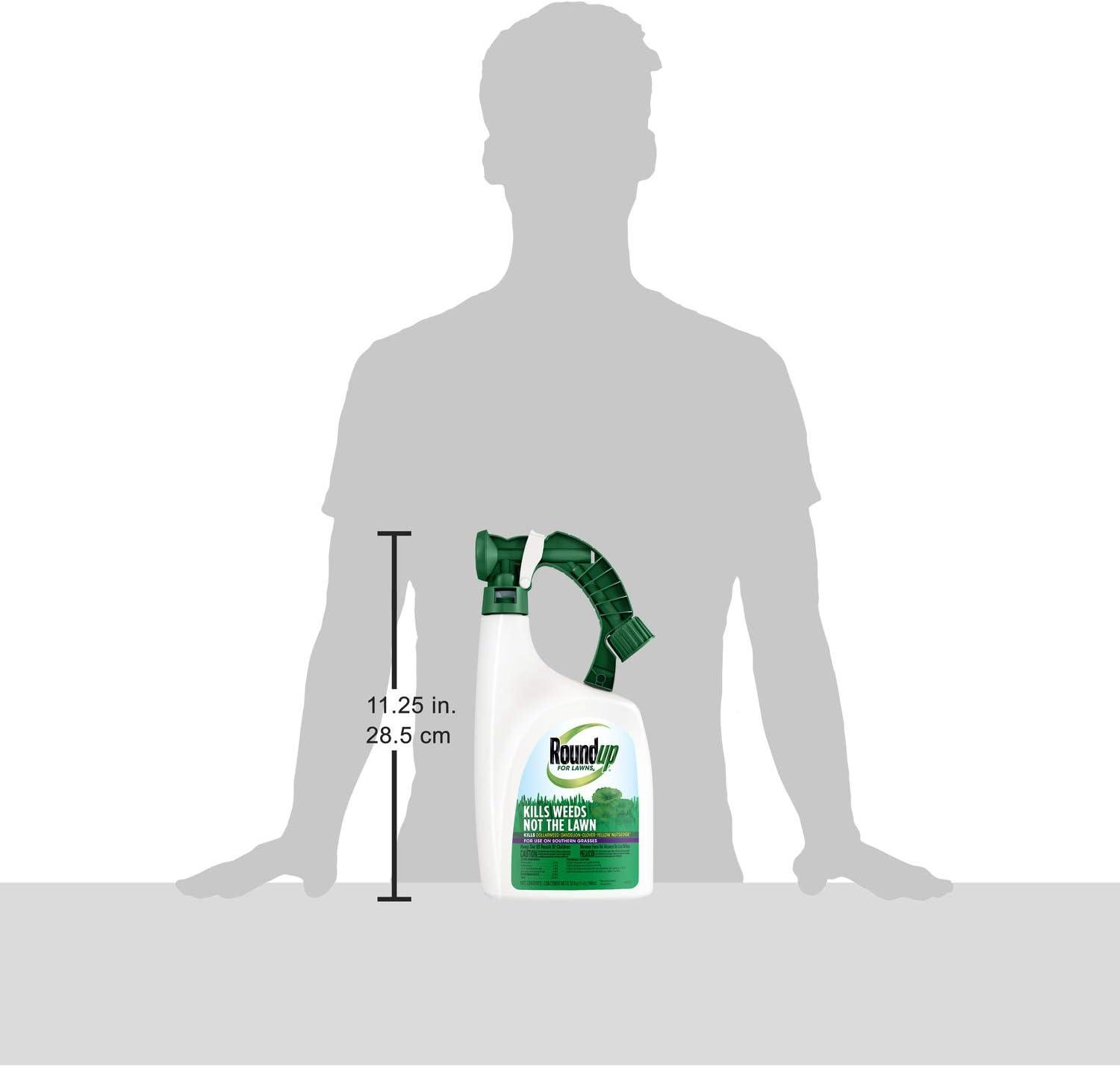 imageRoundup for Lawns4 Ready to Use  for Use on Southern Grasses for Use on Bluegrass Fescues and Perennial Ryegrass Kills Over 90 Weed Types Including Dandelion Clover and Nutsedge 1 galReady to Spray