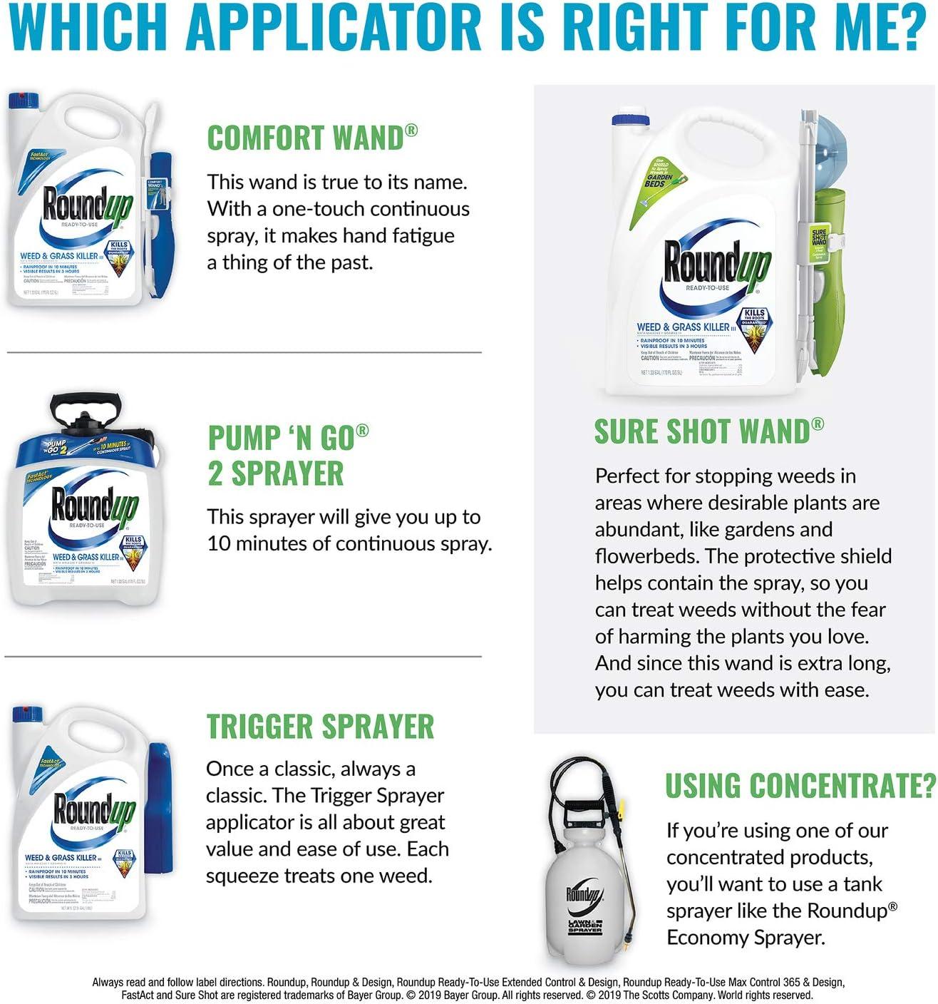 imageRoundup for Lawns4 Ready to Use  for Use on Southern Grasses for Use on Bluegrass Fescues and Perennial Ryegrass Kills Over 90 Weed Types Including Dandelion Clover and Nutsedge 1 galReady to Spray