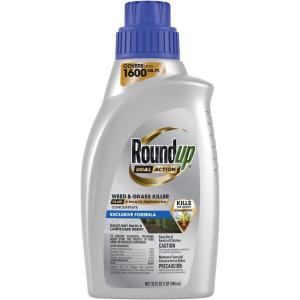 imageRoundup Dual Action Weed ampamp Grass Killer Plus 4 Month Preventer Refill 125 gal32 oz
