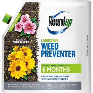 imageRoundup Landscape Weed Preventer Creates a Barrier Easy to Apply Just Shake on Perennial ampamp Annual Flower Beds Around Shrubs ampamp Trees and in Flowering Bulb Gardens 13 lbWeed Preventor