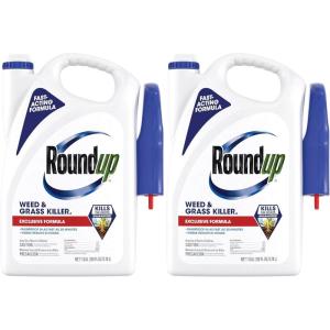 imageRoundup Weed ampamp Grass Killer Refill Use in and Around Flower Beds Trees Driveways Walkways ampamp More 125 gal1 gal Pack of 2