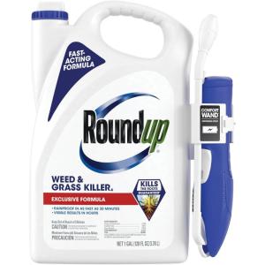 imageRoundup Weed and Grass Killer Concentrate Use in and Around Flower Beds Walkways and Other Areas of Your Yard 352 fl oz1 gal