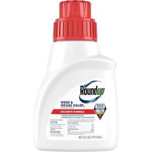 imageRoundup Weed and Grass Killer Concentrate Use in and Around Flower Beds Walkways and Other Areas of Your Yard 352 fl oz16 oz