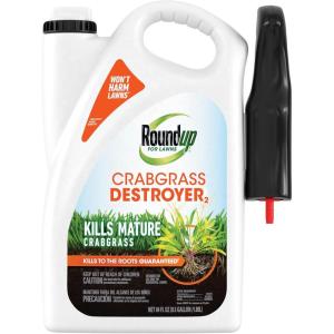 imageRoundup for Lawns1 Refill Northern 125 gal  Lawn Safe Weed Killer for Northern Lawns  Kills Crabgrass Dandelion Clover and Yellow Nutsedge  Kills Weeds Not The LawnCrabgrass Destroyer