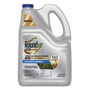 image:imageRoundup Dual Action Weed and Grass Killer Plus 4 Month Preventer with Sure Shot Wand Liquid 133 gal SilverRefill